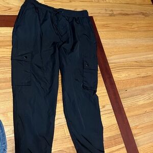South Pole Black Cargo Pants for Men prd